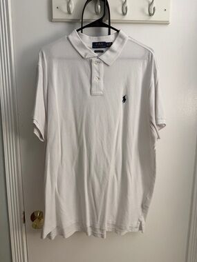 Polo by Ralph Lauren White Short-Sleeve Polo with Navy Pony